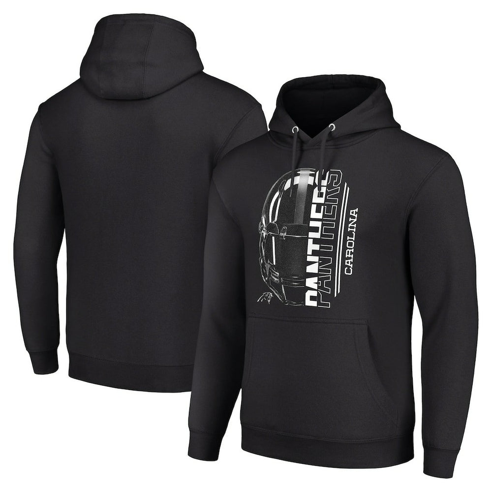 Carolina Panthers Starter Unisex Half Helmet Logo Pullover Hoodie - Black outlet