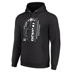 Cincinnati Bengals Starter Unisex Half Helmet Logo Pullover Hoodie - Black sale