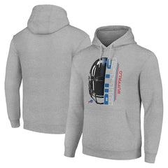 Buffalo Bills Starter Unisex Half Helmet Logo Pullover Hoodie - Heather Gray sale