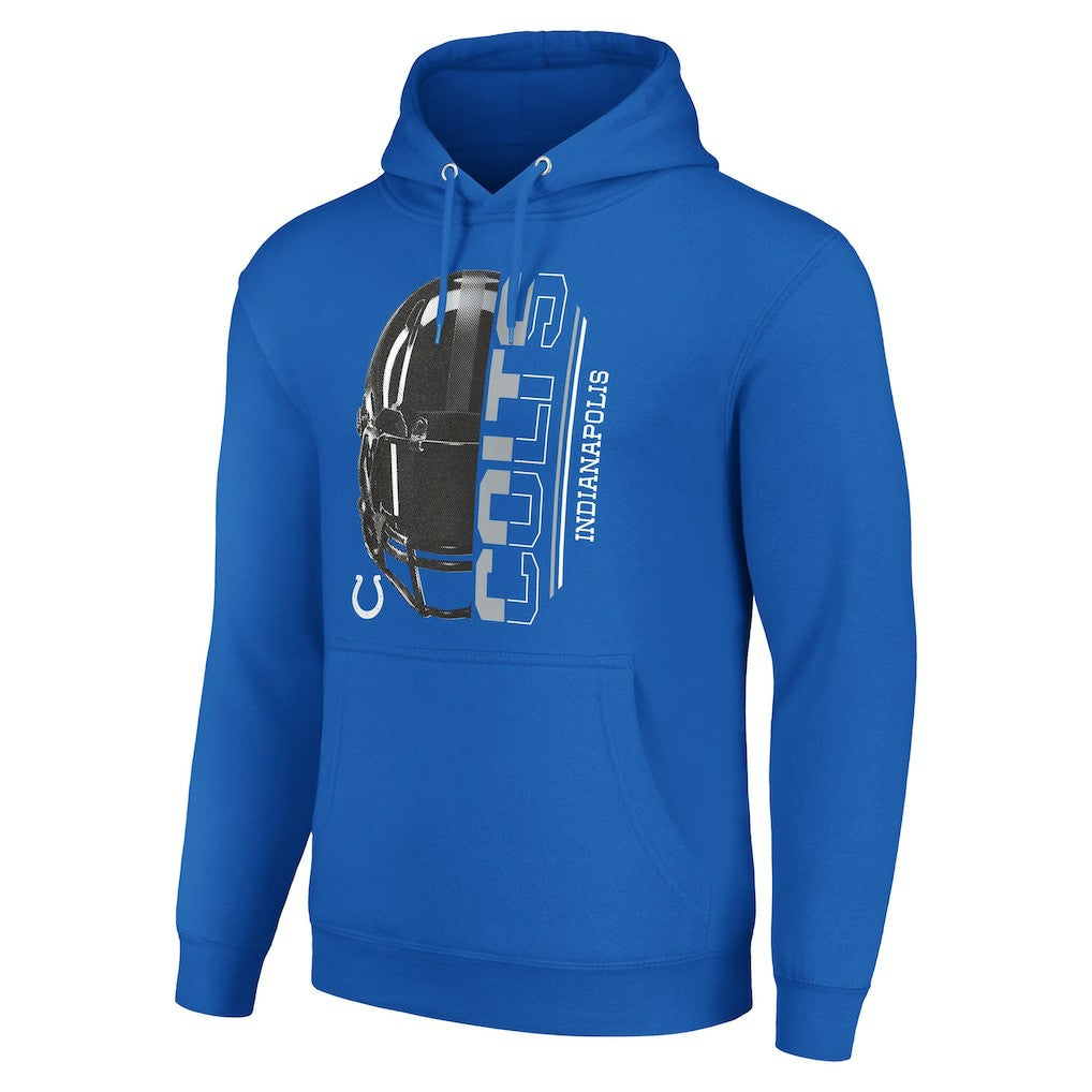 Indianapolis Colts Starter Unisex Half Helmet Logo Pullover Hoodie - Royal on sale