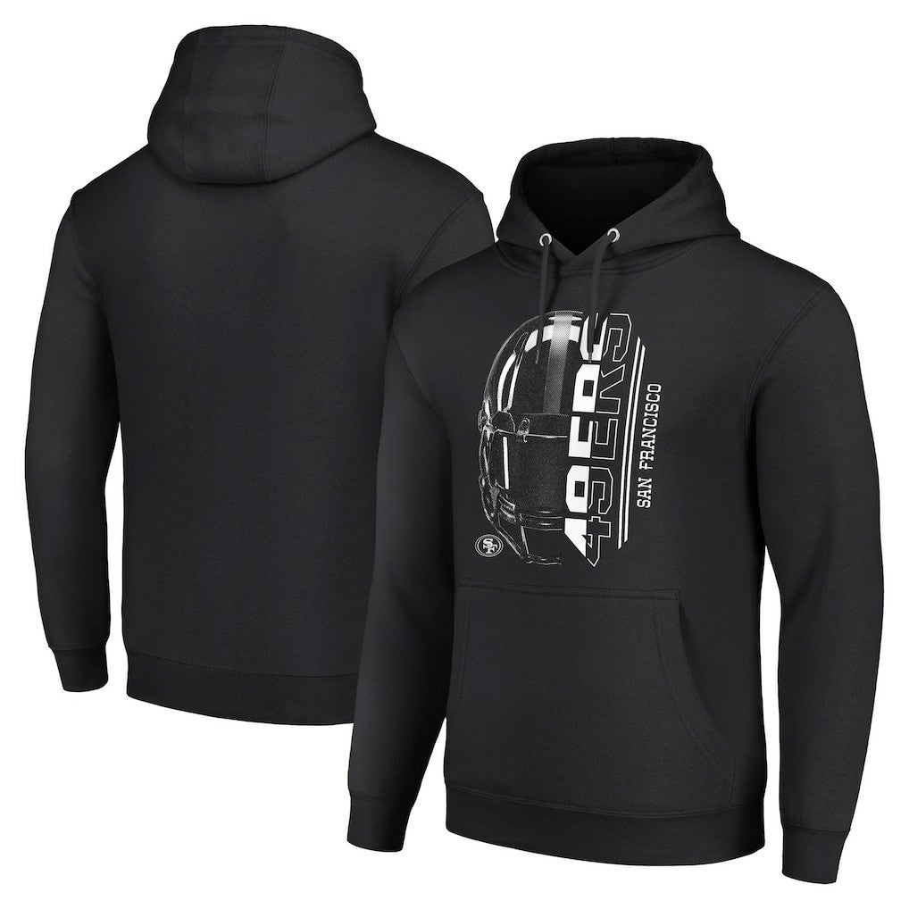 San Francisco 49ers Starter Unisex Half Helmet Logo Pullover Hoodie - Black sale