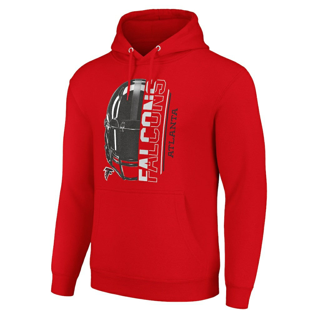 Atlanta Falcons Starter Unisex Half Helmet Logo Pullover Hoodie - Red on sale