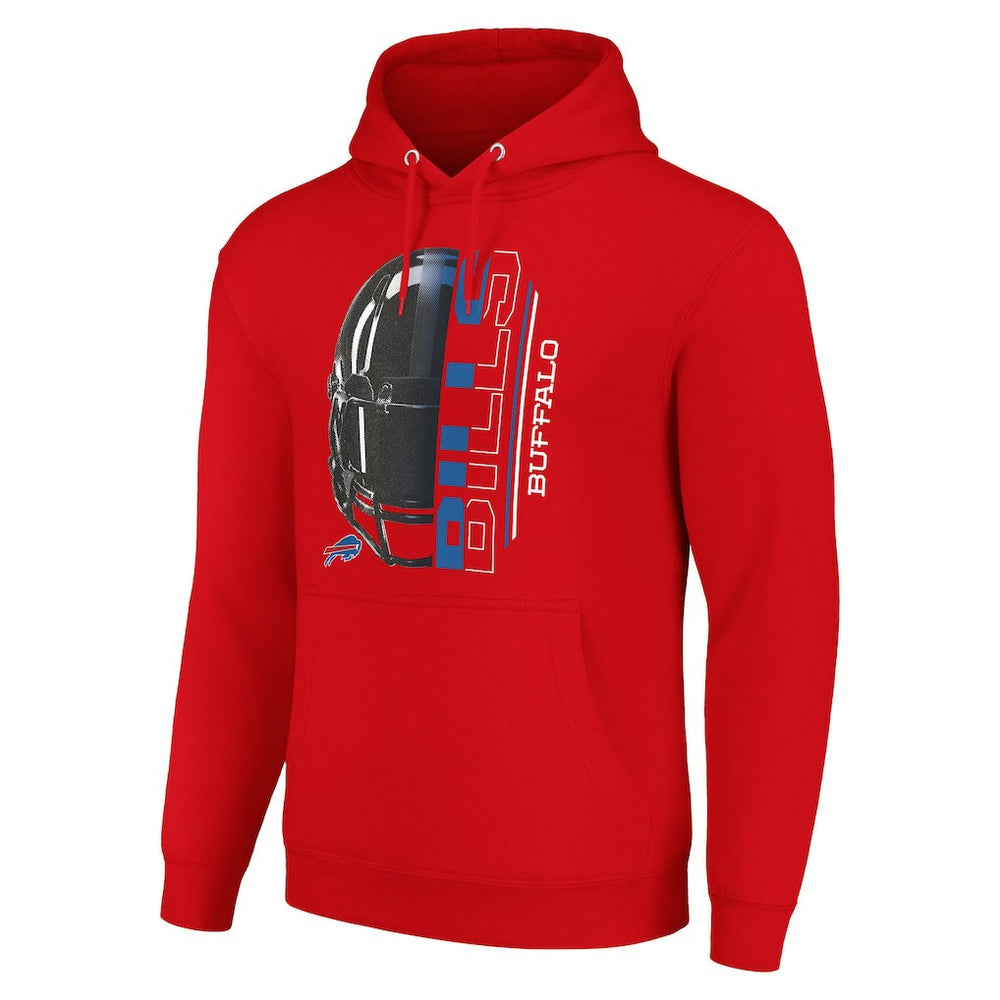 Buffalo Bills Starter Unisex Half Helmet Logo Pullover Hoodie - Red cheap