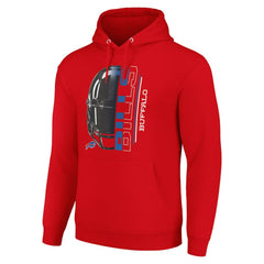 Buffalo Bills Starter Unisex Half Helmet Logo Pullover Hoodie - Red cheap