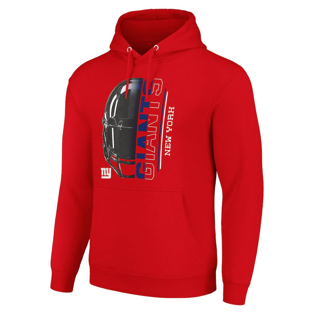 New York Giants Starter Unisex Half Helmet Logo Pullover Hoodie - Red cheap