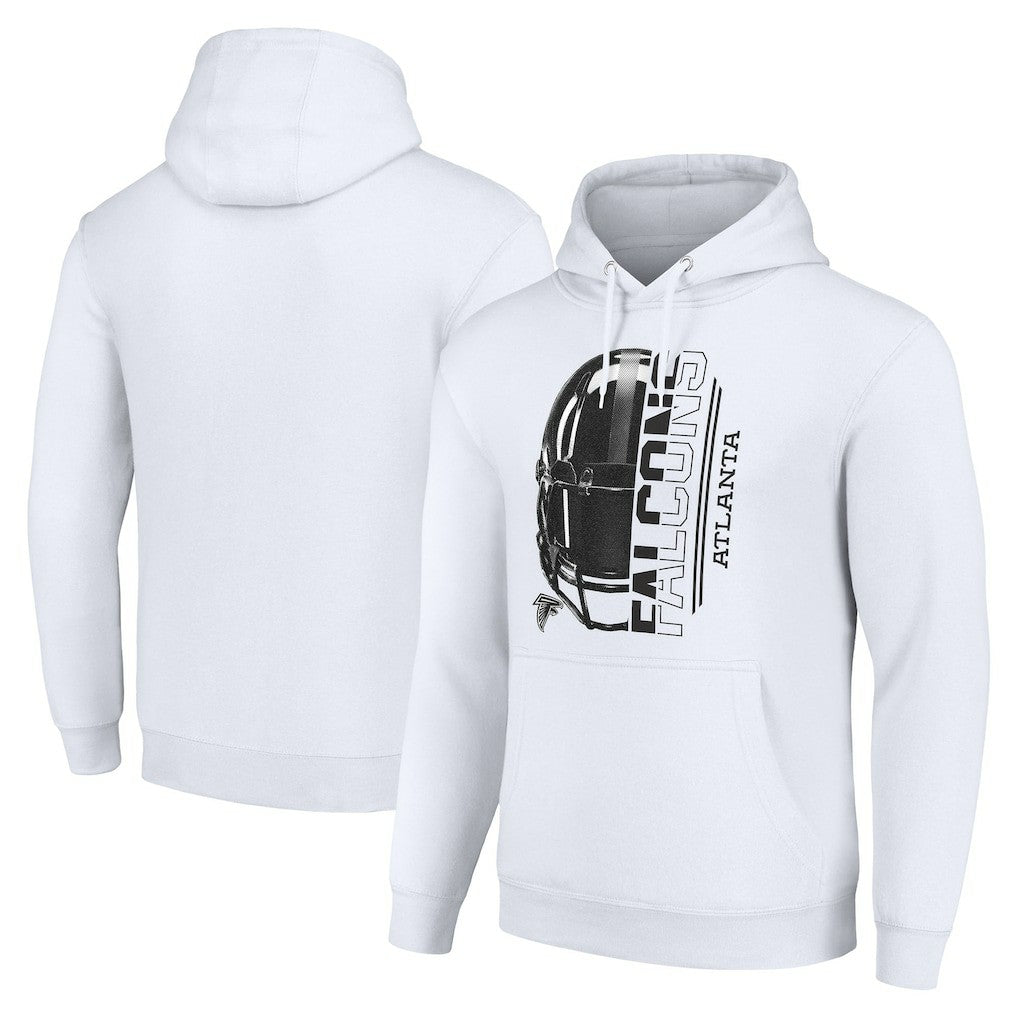 Atlanta Falcons Starter Unisex Half Helmet Logo Pullover Hoodie - White outlet