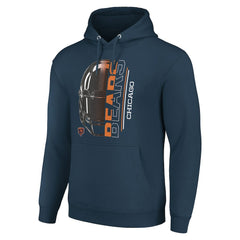 Chicago Bears Starter Unisex Half Helmet Logo Pullover Hoodie - Navy outlet