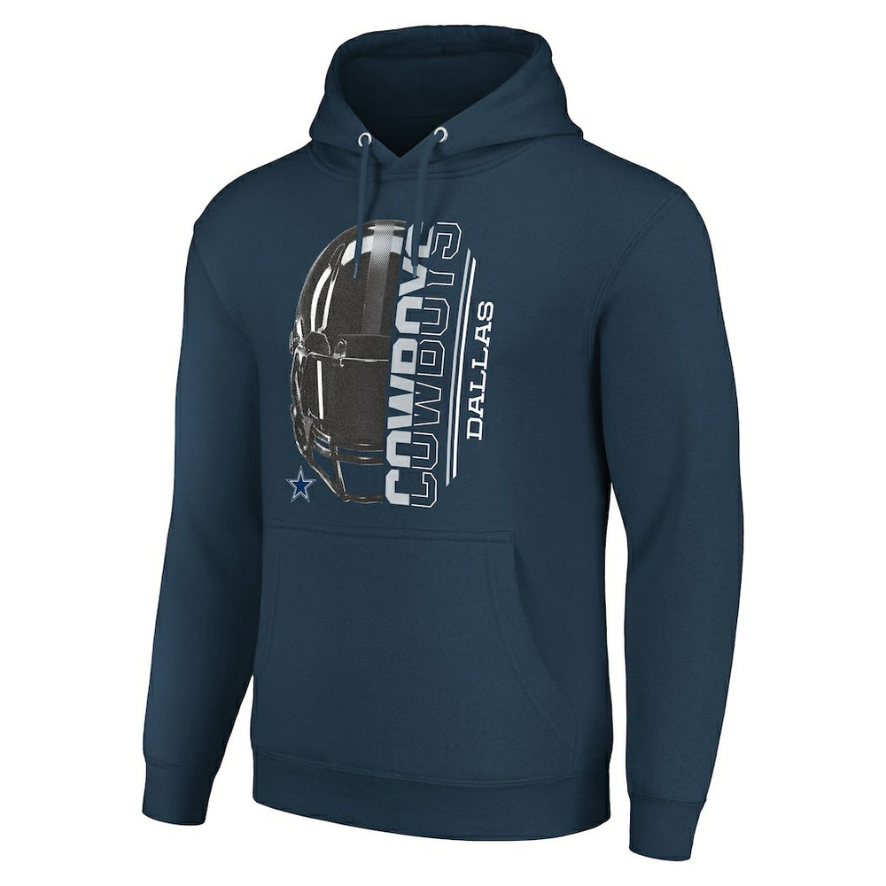 Dallas Cowboys Starter Unisex Half Helmet Logo Pullover Hoodie - Navy online