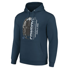 Dallas Cowboys Starter Unisex Half Helmet Logo Pullover Hoodie - Navy online