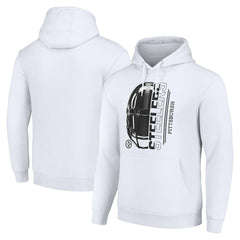 Pittsburgh Steelers Starter Unisex Half Helmet Logo Pullover Hoodie - White sale