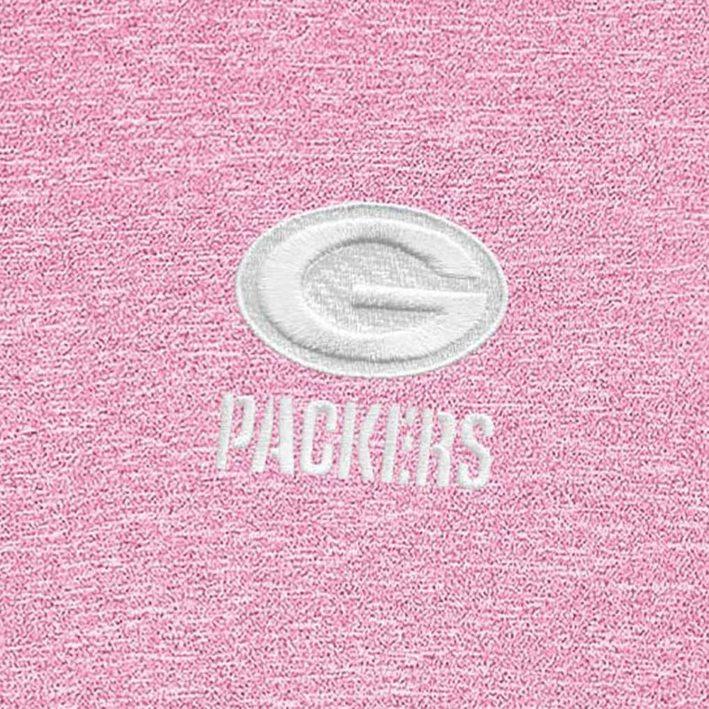 Green Bay Packers Antigua Hunk Quarter-Zip Pullover Top - Pink sale