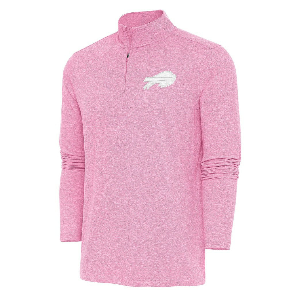 Buffalo Bills Antigua Hunk Quarter-Zip Pullover Top - Pink cheap