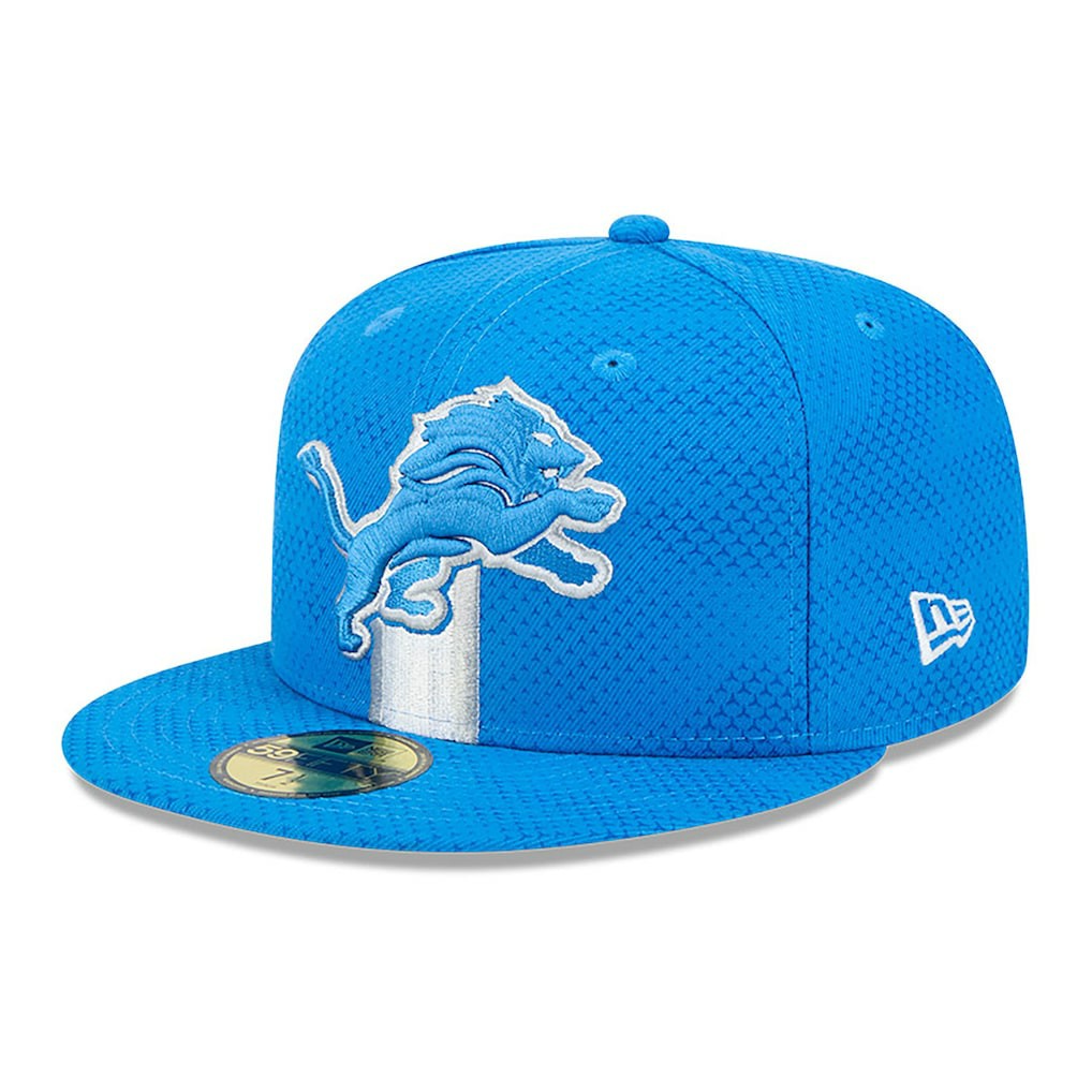 Detroit Lions New Era 2024 Sideline 59FIFTY Fitted Hat - Blue on sale