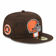 Cleveland Browns New Era 2024 Sideline 59FIFTY Fitted Hat - Brown on sale