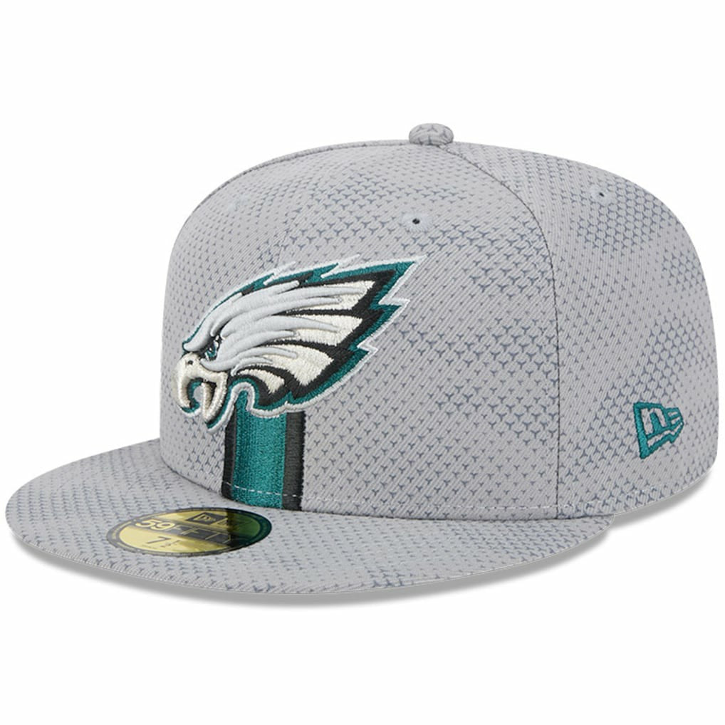 Philadelphia Eagles New Era 2024 Sideline 59FIFTY Fitted Hat - Gray discount