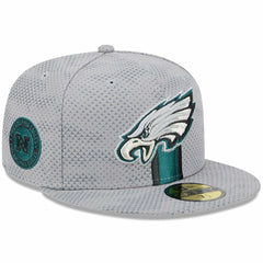Philadelphia Eagles New Era 2024 Sideline 59FIFTY Fitted Hat - Gray discount