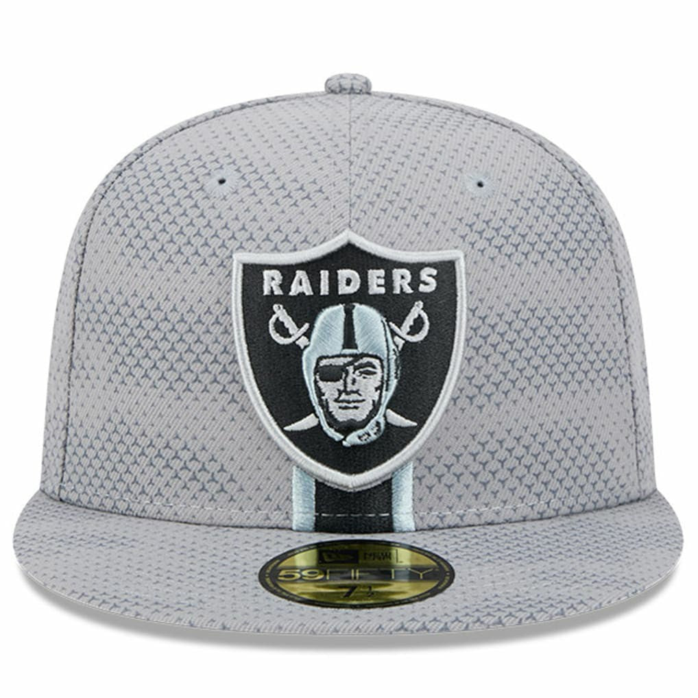Las Vegas Raiders New Era 2024 Sideline 59FIFTY Fitted Hat - Gray on sale