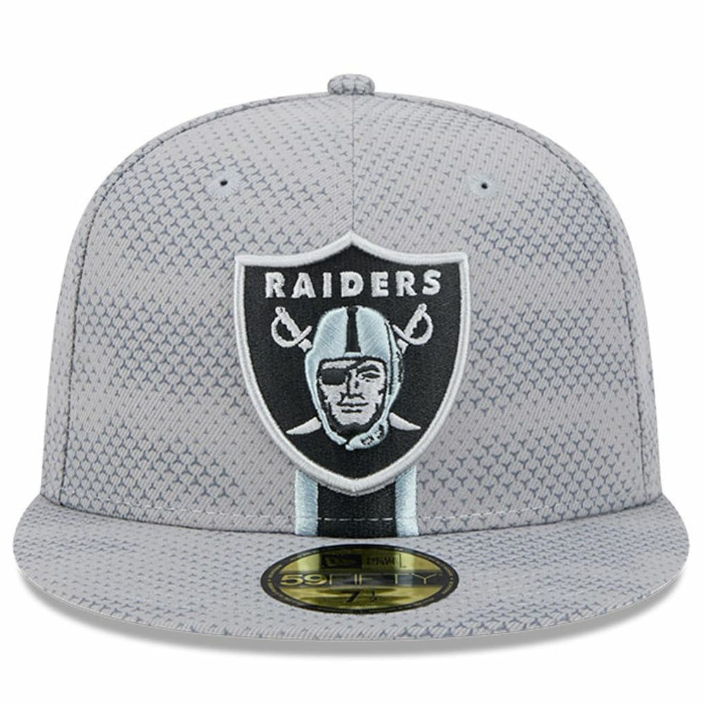 Las Vegas Raiders New Era 2024 Sideline 59FIFTY Fitted Hat - Gray on sale