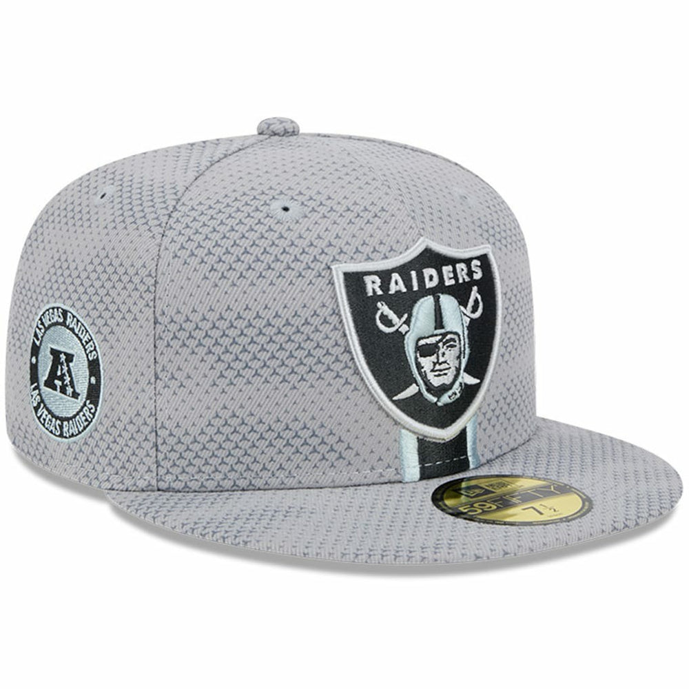 Las Vegas Raiders New Era 2024 Sideline 59FIFTY Fitted Hat - Gray on sale