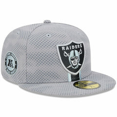 Las Vegas Raiders New Era 2024 Sideline 59FIFTY Fitted Hat - Gray on sale