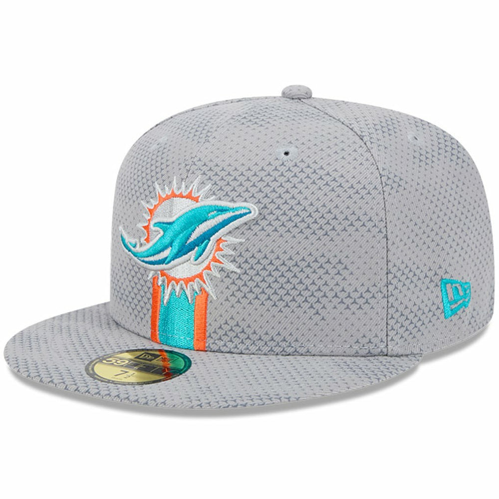 Miami Dolphins New Era 2024 Sideline 59FIFTY Fitted Hat - Gray discount