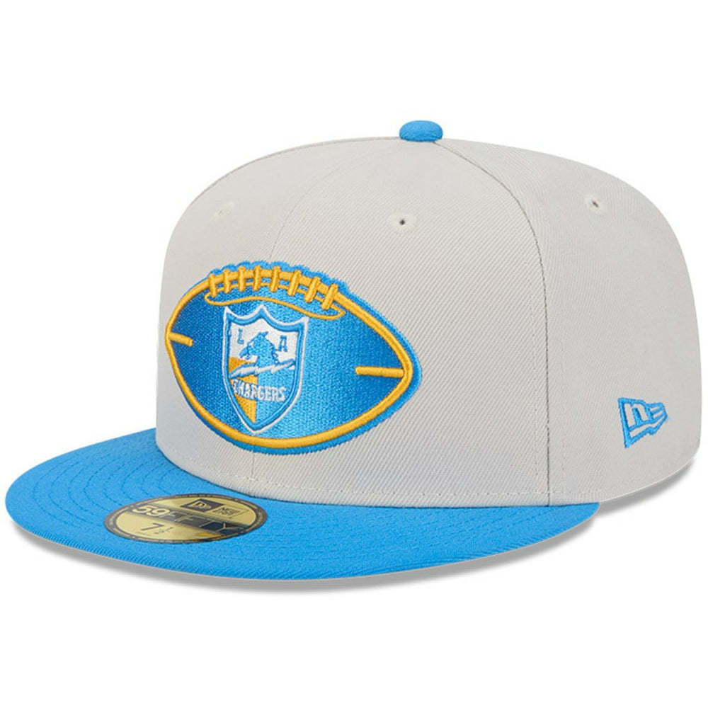 Los Angeles Chargers New Era 2024 Sideline Historic 59FIFTY Fitted Hat - Stone/Powder Blue discount