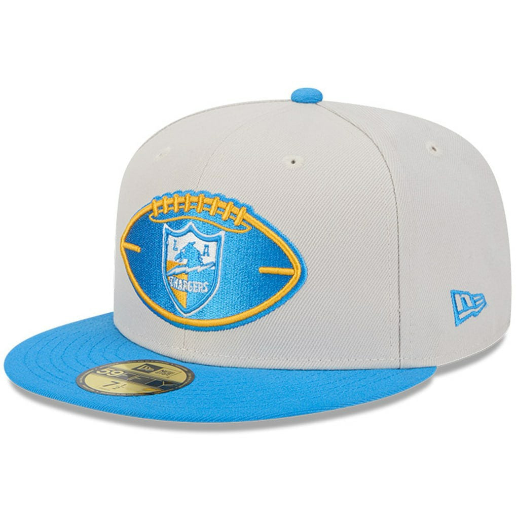 Los Angeles Chargers New Era 2024 Sideline Historic 59FIFTY Fitted Hat - Stone/Powder Blue discount
