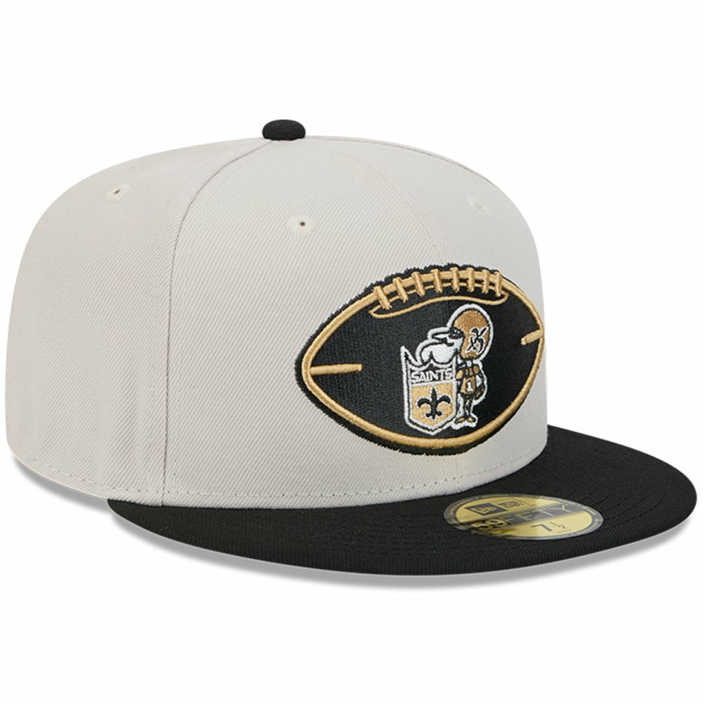 New Orleans Saints New Era 2024 Sideline Historic 59FIFTY Fitted Hat - Stone/Black online