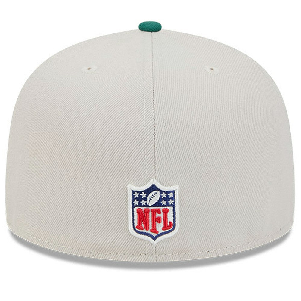 New York Jets New Era 2024 Sideline Historic 59FIFTY Fitted Hat - Stone/Green outlet