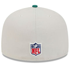 New York Jets New Era 2024 Sideline Historic 59FIFTY Fitted Hat - Stone/Green outlet