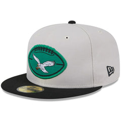 Philadelphia Eagles New Era 2024 Sideline Historic 59FIFTY Fitted Hat - Stone/Black online