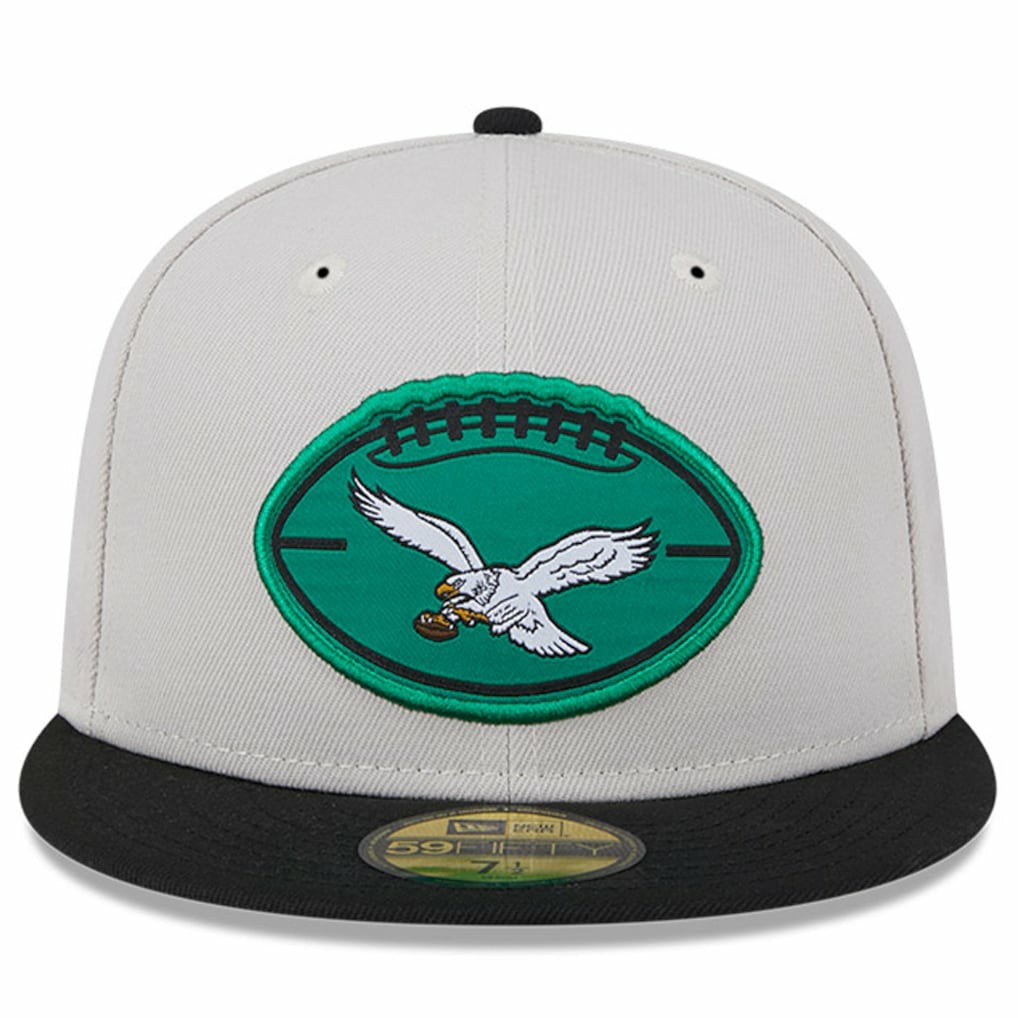 Philadelphia Eagles New Era 2024 Sideline Historic 59FIFTY Fitted Hat - Stone/Black online