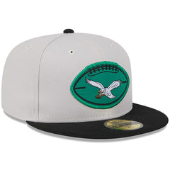 Philadelphia Eagles New Era 2024 Sideline Historic 59FIFTY Fitted Hat - Stone/Black online