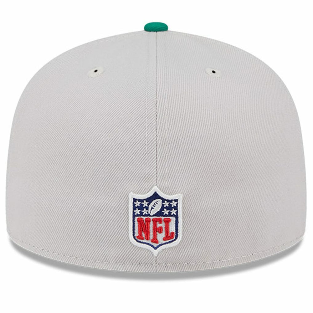 Philadelphia Eagles New Era 2024 Sideline Historic 59FIFTY Fitted Hat - Stone/Kelly Green cheap