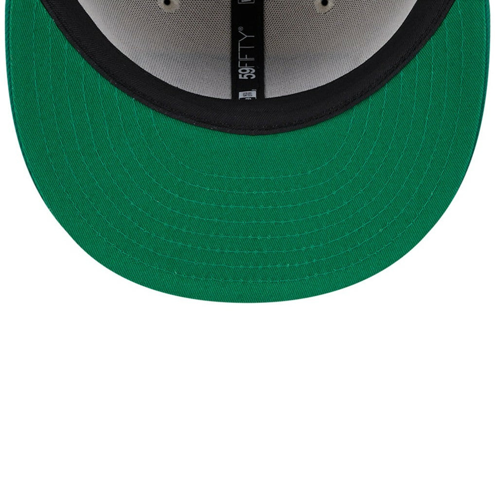 Philadelphia Eagles New Era 2024 Sideline Historic 59FIFTY Fitted Hat - Stone/Kelly Green cheap