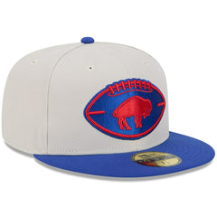 Buffalo Bills New Era 2024 Sideline Historic 59FIFTY Fitted Hat - Stone/Royal online