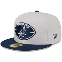 Dallas Cowboys New Era 2024 Sideline Historic 59FIFTY Fitted Hat - Stone/Navy for sale