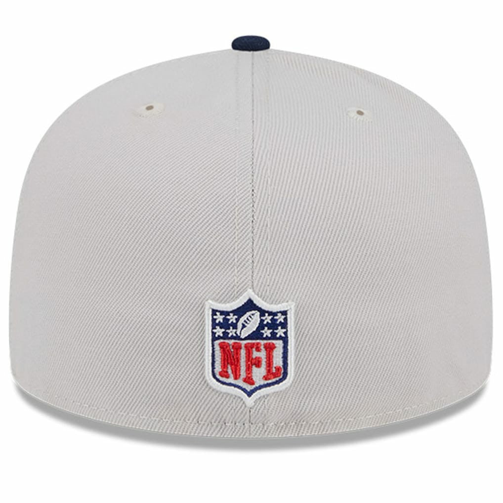 Dallas Cowboys New Era 2024 Sideline Historic 59FIFTY Fitted Hat - Stone/Navy for sale
