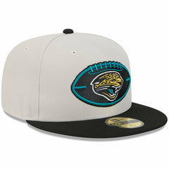 Jacksonville Jaguars New Era 2024 Sideline Historic 59FIFTY Fitted Hat - Stone/Black on sale