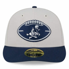 Dallas Cowboys New Era Male 2024 Sideline Historic Low Profile 59FIFTY Fitted Hat - Stone/Navy for sale