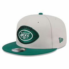New York Jets New Era 2024 Sideline Historic 9FIFTY Snapback Hat - Stone/Green for sale
