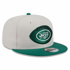 New York Jets New Era 2024 Sideline Historic 9FIFTY Snapback Hat - Stone/Green for sale