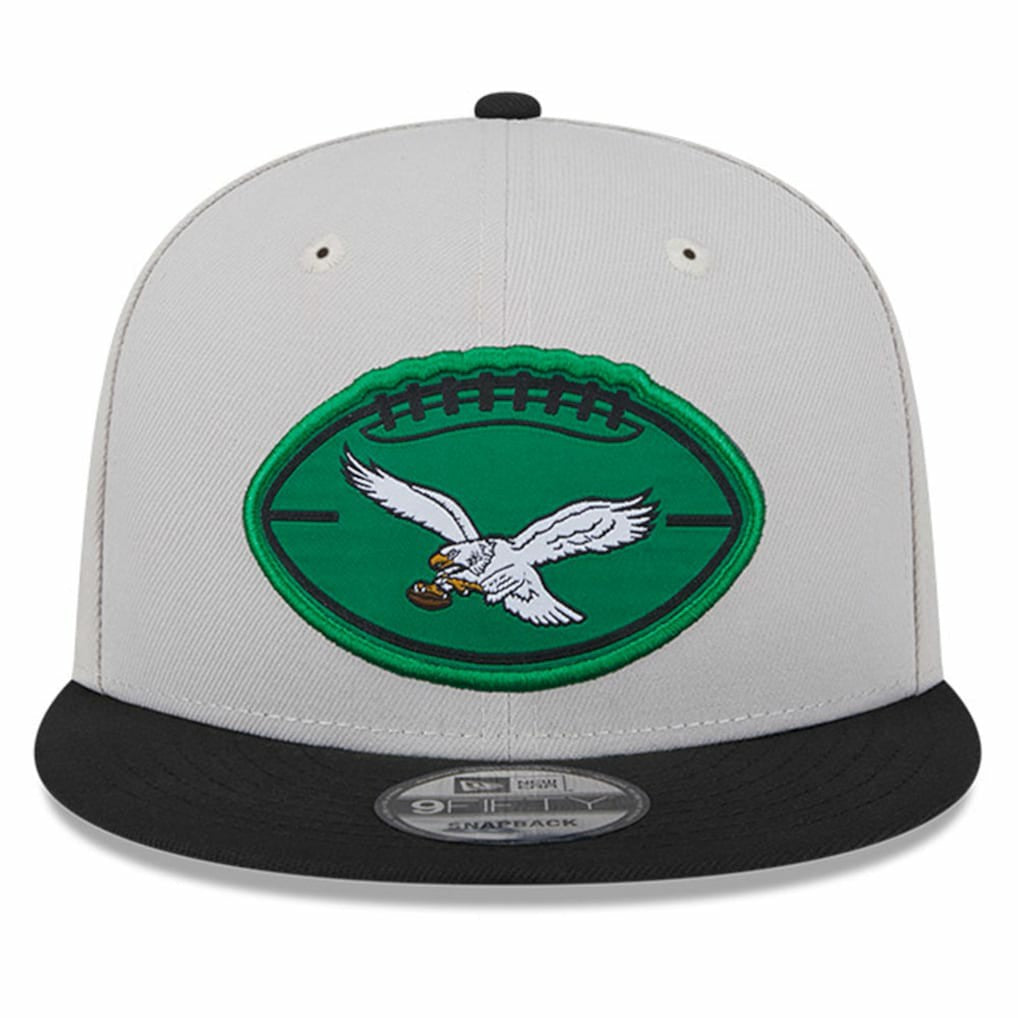 Philadelphia Eagles New Era 2024 Sideline Historic 9FIFTY Snapback Hat - Stone/Black online