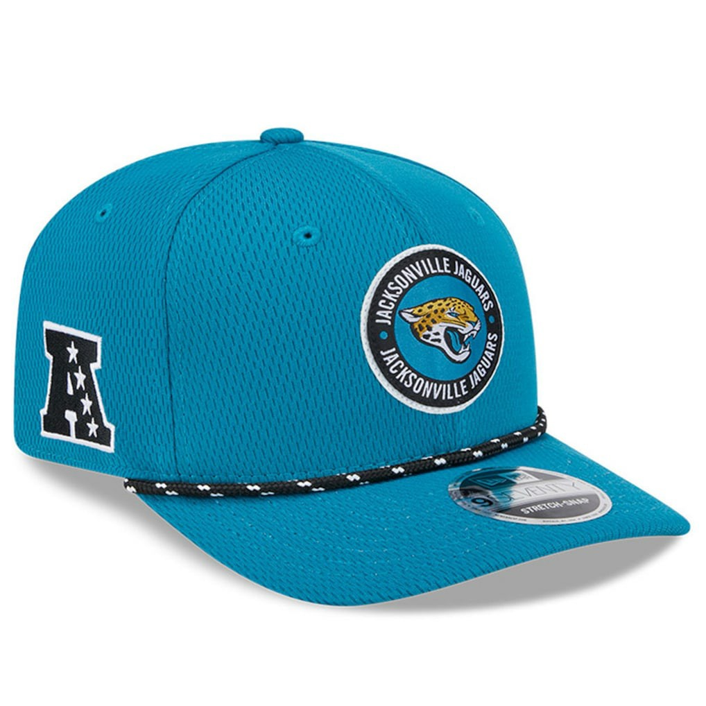 Jacksonville Jaguars New Era 2024 Sideline 9SEVENTY Stretch-Snap Hat - Teal outlet