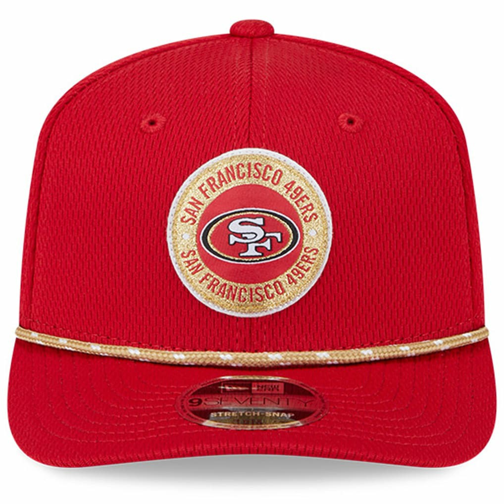 San Francisco 49ers New Era 2024 Sideline 9SEVENTY Stretch-Snap Hat - Scarlet sale