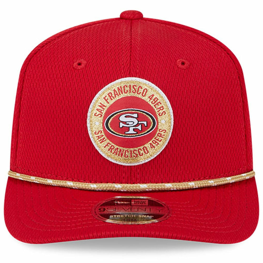 San Francisco 49ers New Era 2024 Sideline 9SEVENTY Stretch-Snap Hat - Scarlet sale