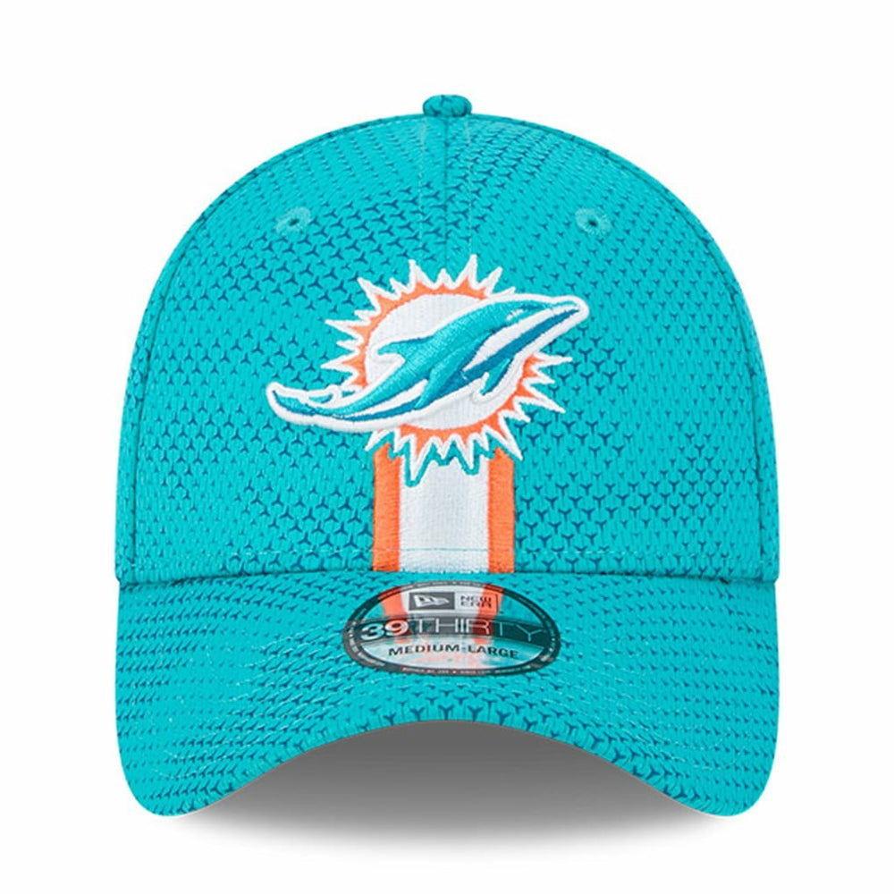 Miami Dolphins New Era 2024 Sideline 39THIRTY Flex Hat - Aqua cheap