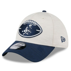 Dallas Cowboys New Era 2024 Sideline Historic 39THIRTY Flex Hat - Stone/Navy for sale