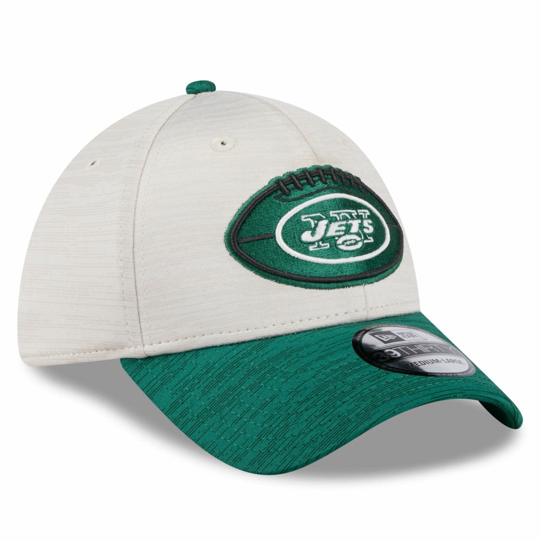 New York Jets New Era 2024 Sideline Historic 39THIRTY Flex Hat - Stone/Green cheap