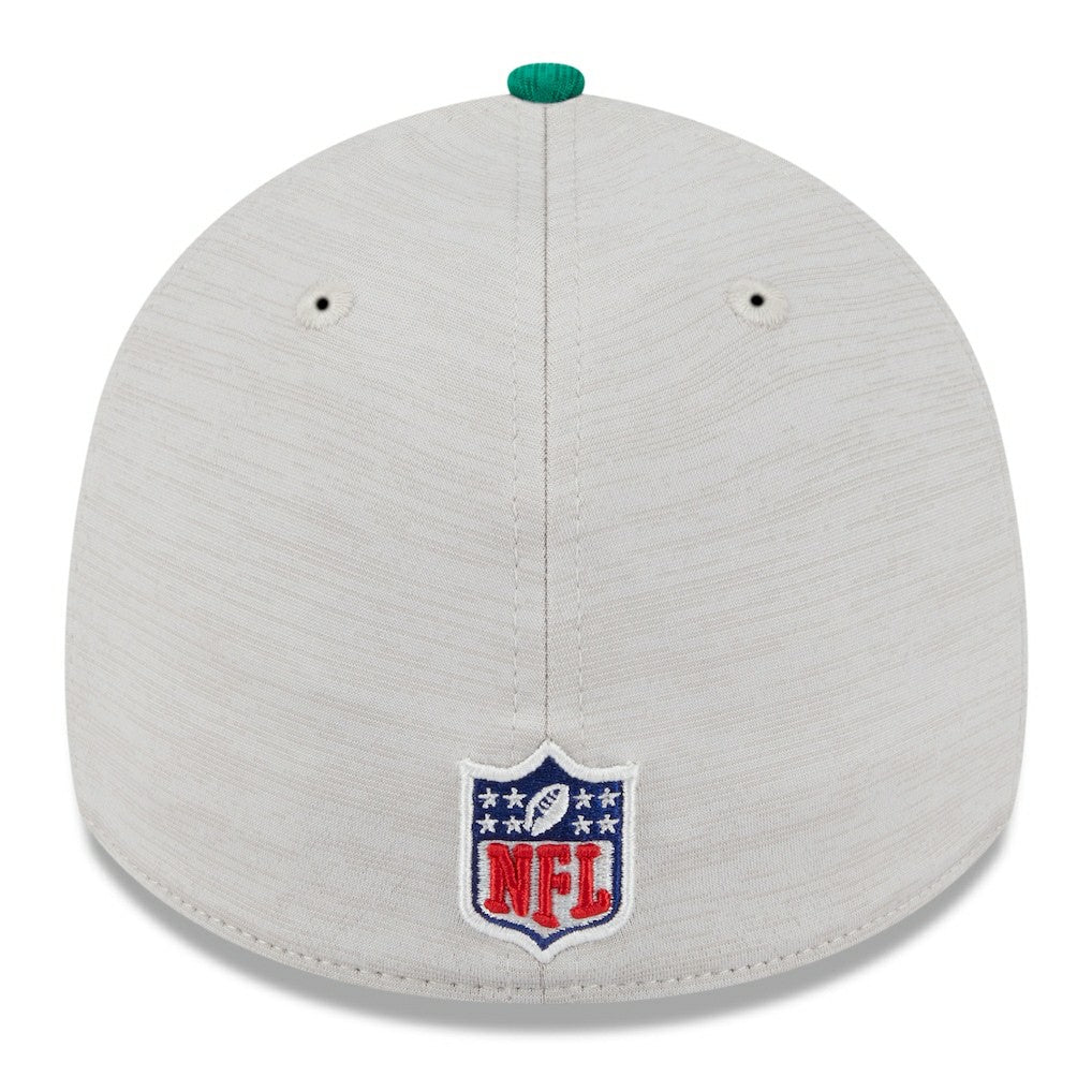 Philadelphia Eagles New Era 2024 Sideline Historic 39THIRTY Flex Hat - Stone/Midnight Green cheap